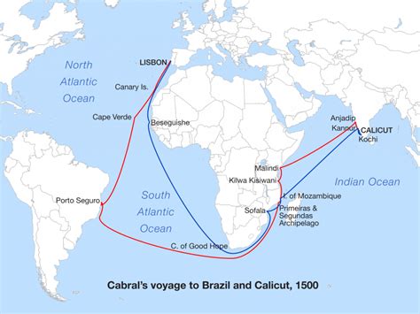 Pedro Álvares Cabralin löytöretki Brasiliaan: Amerikan ja Euroopan kohtalonmuutos 1500-luvun alussa