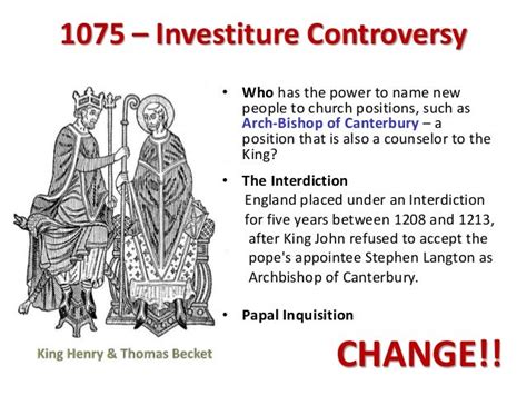 The Investiture Controversy: A Clash Between Temporal and Spiritual Power in 1075